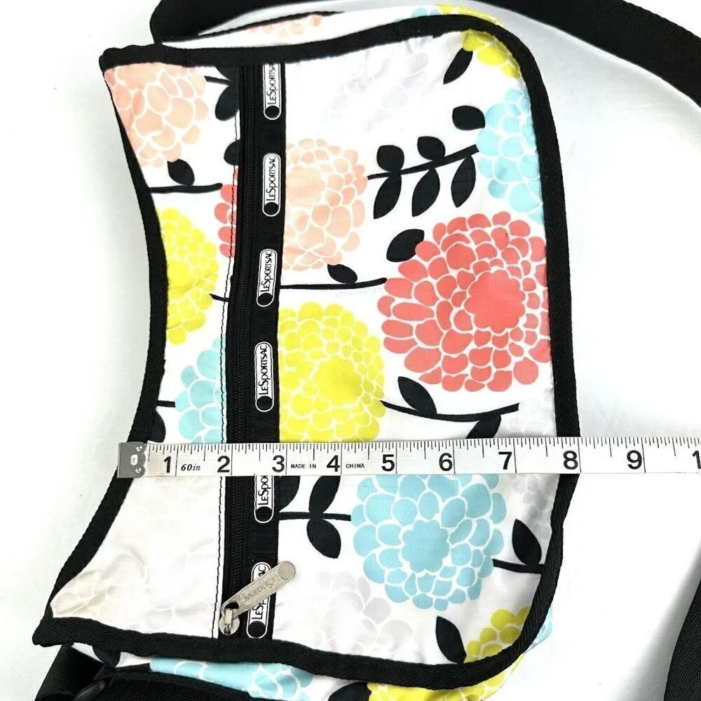 Lesportsac Everyday Crossbody Bag Floral Nylon Colorful Handbag Purse‎